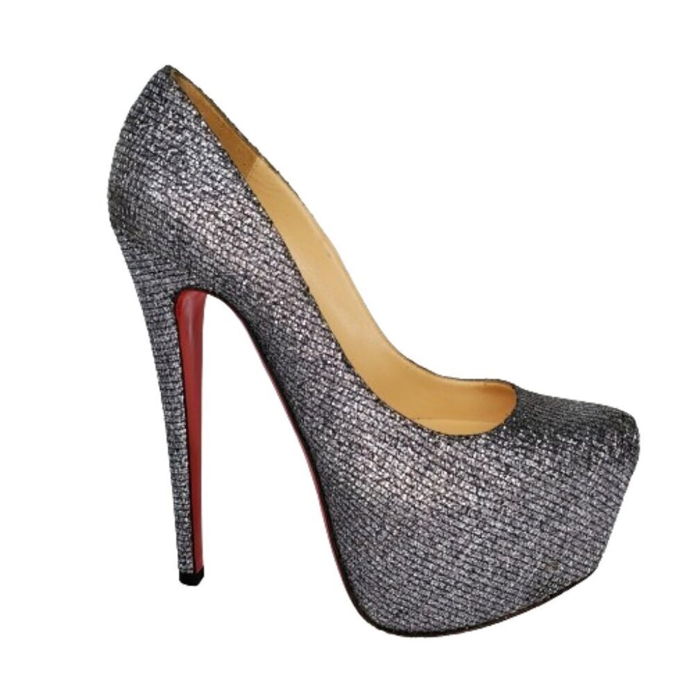 Elegant Silver High Heel Pumps